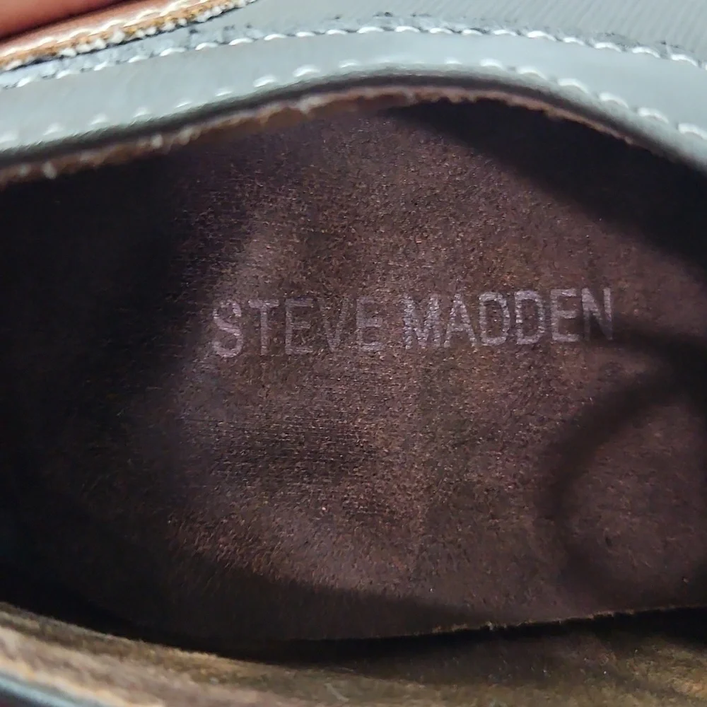 Steve Madden Men's Gray & Brown Oxfords Size 7